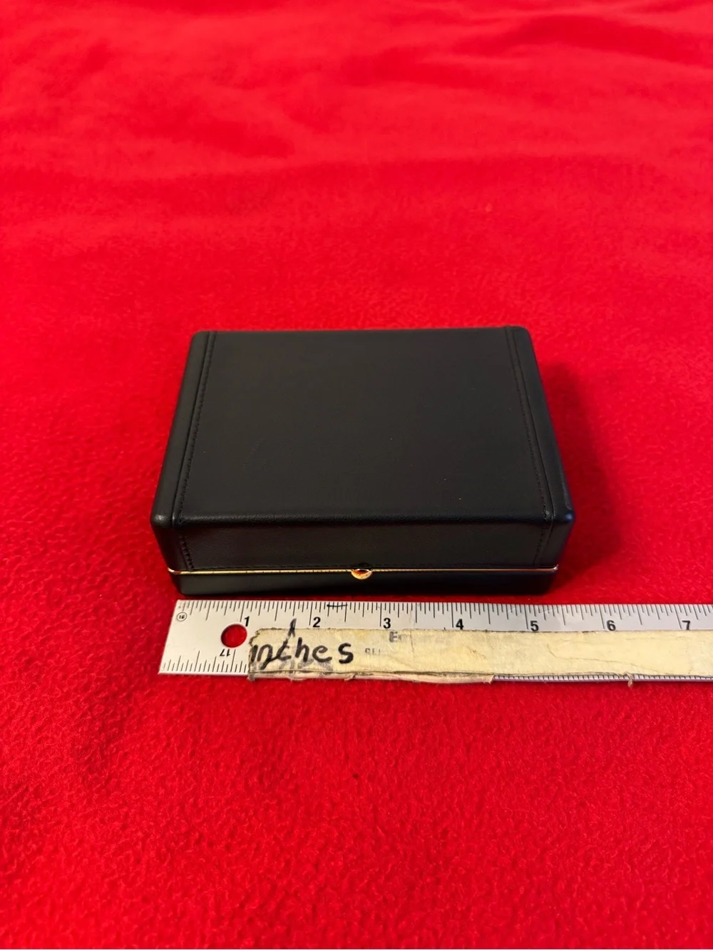 Case Only GRAFF Necklace Horizontal Black Leather Jewelry Empty Case